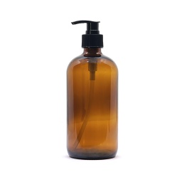 Amber Glass Bottle Pump ,زجاجة العنبر الزجاجية  مضخة