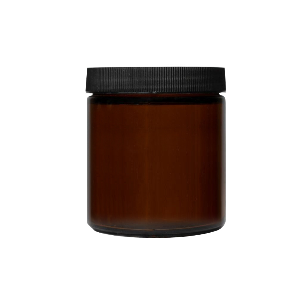 Amber Jar 500 ML(black lid) , برطمان كهرمان 500 مل (غطاء أسود)