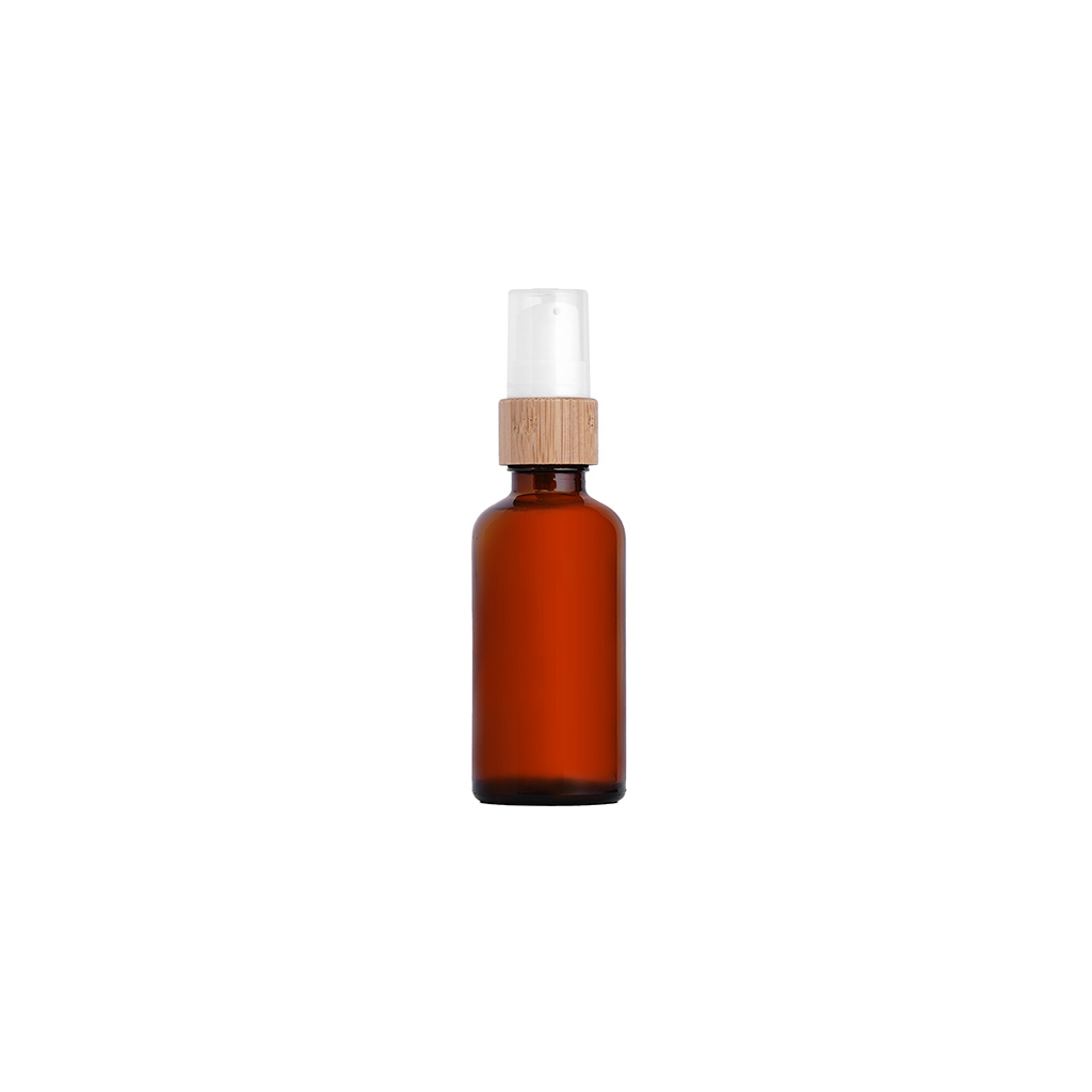 Pump Amber Bottle 50ml ,زجاجة مضخة العنبر